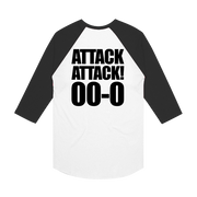 Defend Crabcore Baseball Tee White/Black